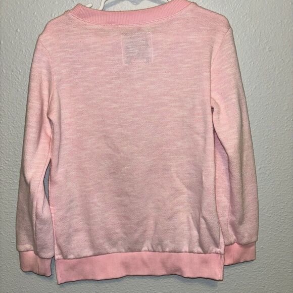 True Religion Embossed Girls Pink Sweater Sz 5 Rugged Hem Layer Pullover Comfort - Picture 4 of 6